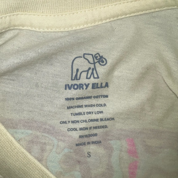 Ivory Ella Elephant T-Shirt Women's Size Small Short Sleeve Crew Neck nwot - Picture 4 of 6